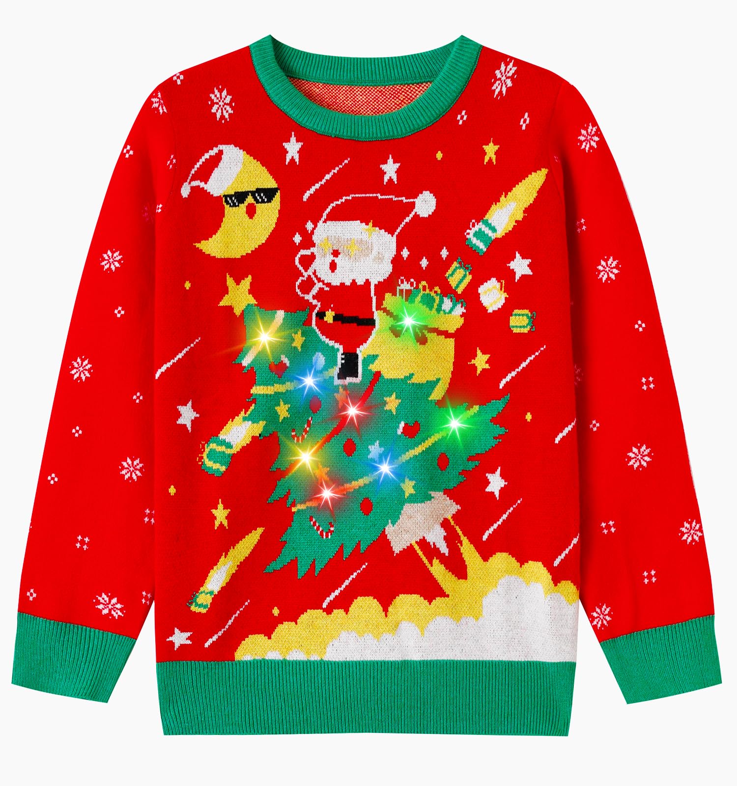 Locker.Ink | Discover the Top Christmas Jackets for Kids This Holiday Season LED Light-Up Kids Christmas Sweater
