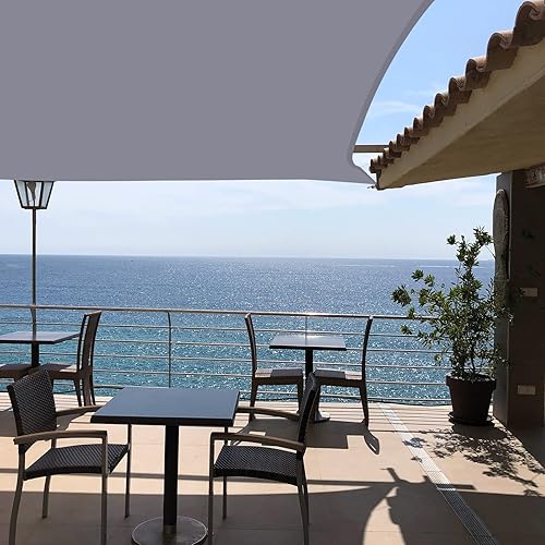 Miniatura 7 de Neween Toldo rectangular impermeable con bloqueo UV para patio y jardín al aire libre (6 x 10 pies, gris)