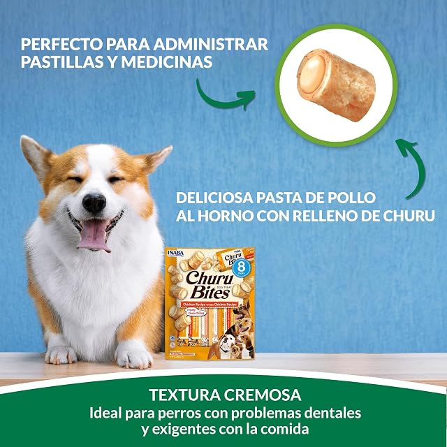 Foto 3 de 5 de INABA Churu Bites, Snack para Perros, Multipack 4 Sabores, 16 x 12g