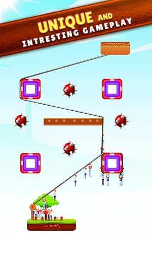 ZipLine People Rescue Challenge - Physics Rope Puzzle