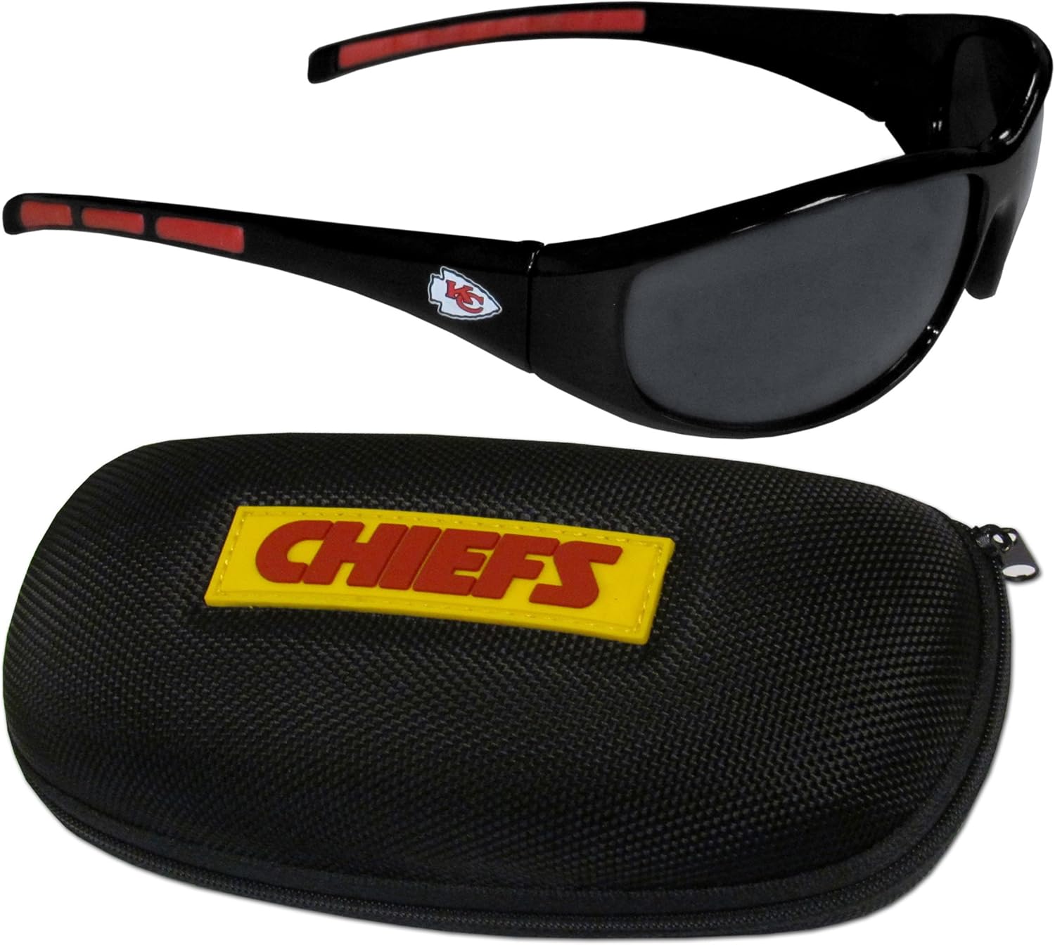 Siskiyou Sports NFL Unisex Wrap Sunglasses and Zippered Case