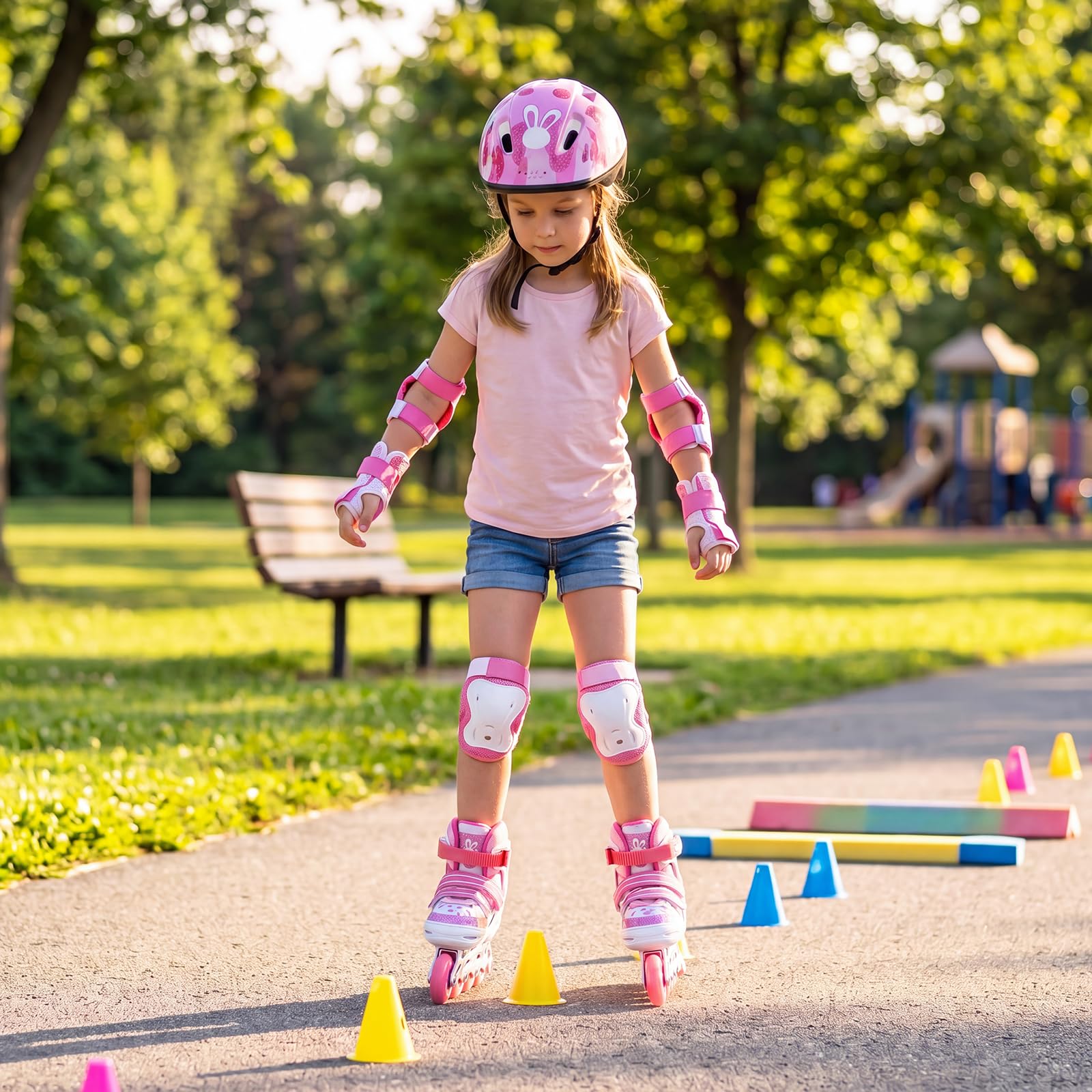 COSTWAY Patins à roulettes pour Enfants de 5 à 14 Ans