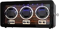 Vista 1 de Oryx Watch Winders for 36 Automatic Watches Wooden Rotating Watch Box 15 Rotation Modes Setting Display Case with LED Light, AC or USB Powered Super