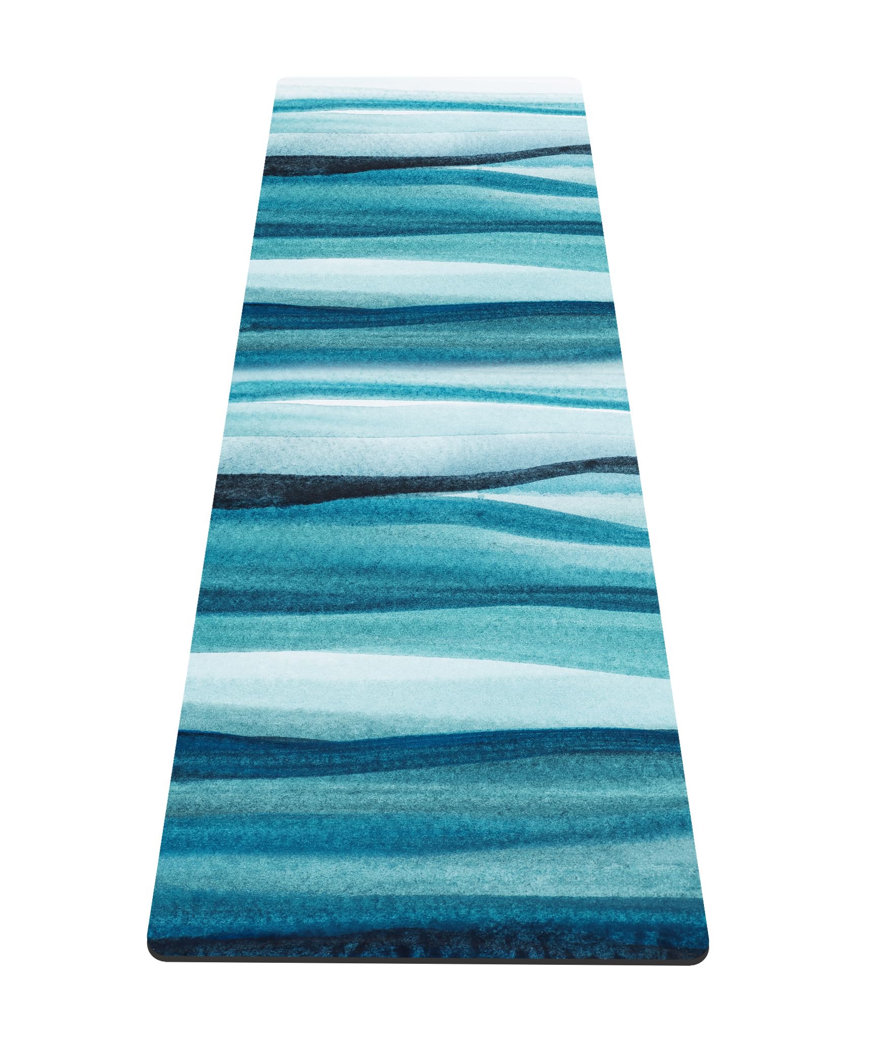 nuveti Yoga Mat Print Extra Thick TPE Non Slip Fitness Exercise Mat with Carrying Bag,72"x24" Extra Thick 6MM Exercise & Workout Mat for Yoga, Pilates Fitness and Floor Exercises
