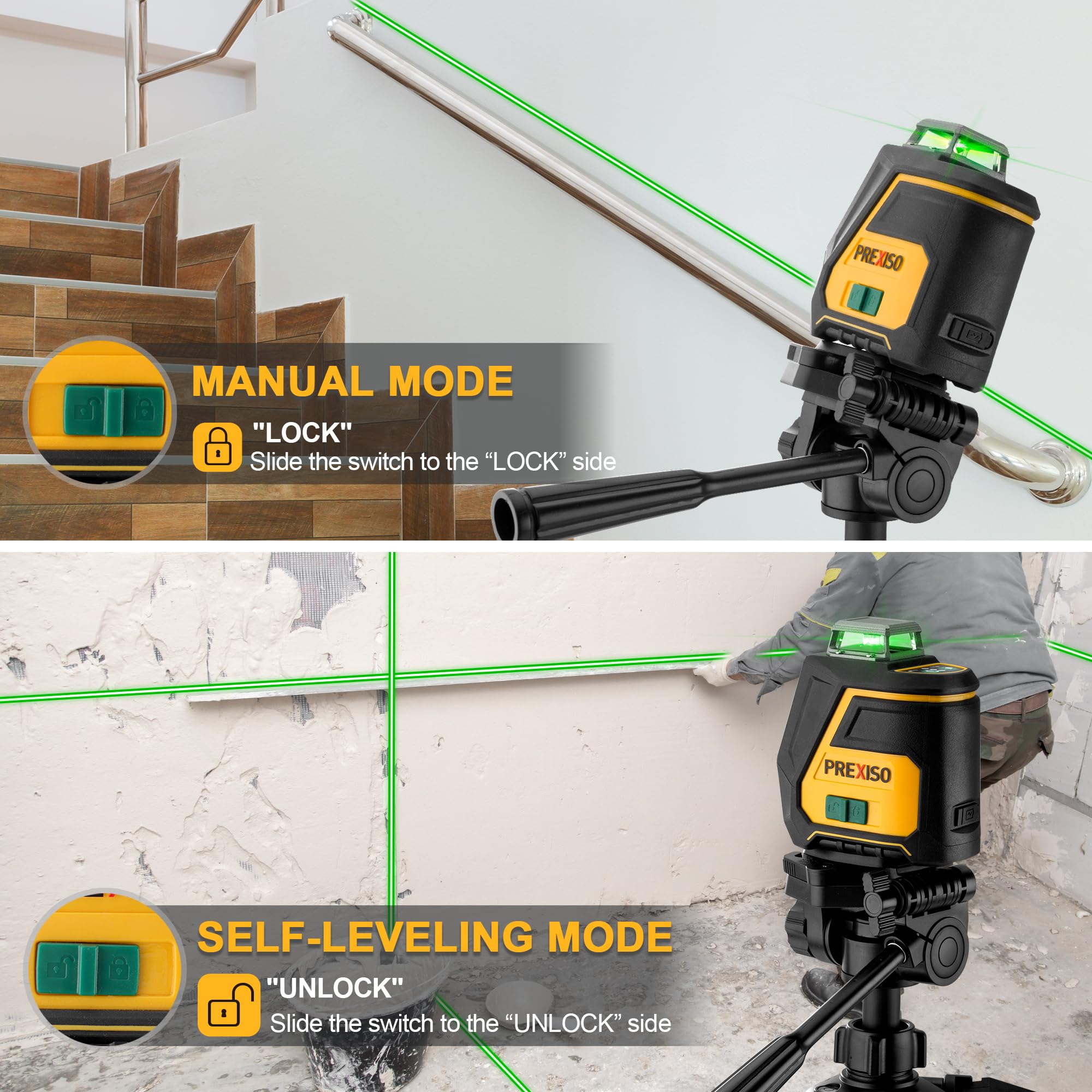 Prexiso 360 Laser Level - 360° Green Laser -7 Prexiso 360 Laser Level - 360° Green Laser -7