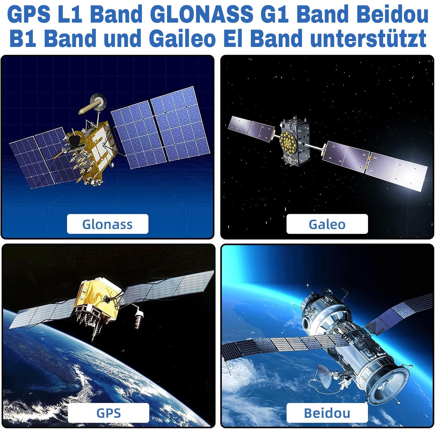 Maswell GNSS GPS-Antenne SMA-Stecker, GPS GLONASS BEIDOU GAILEO L1-Band 1561–1602 MHz, Schraube und -Klebehalterung, IP67 wasserdichtes, UV-stabilisiertes Nylon-Umflechtungskabel