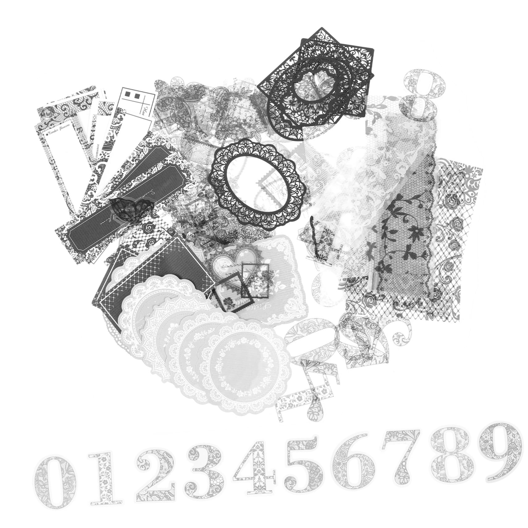 ARTIBETTER 3 Sätze Scrapbook Papier Aufkleber Selbstklebende Sticker Für Tagebuch Planer Scrapbooking Und Diy Dekoration Designs Für Projekte 100 Stück * 3