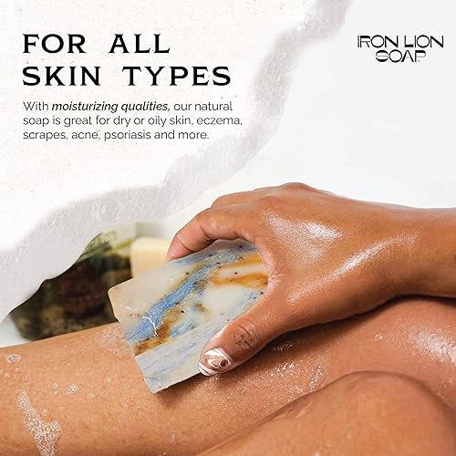 Miniatura 3 de Iron Lion Soap FRUIT FARTS Jabón de barra orgánico, vegano, totalmente natural, a base de plantas para cuerpo, cara, manos y baño (paquete de 3)