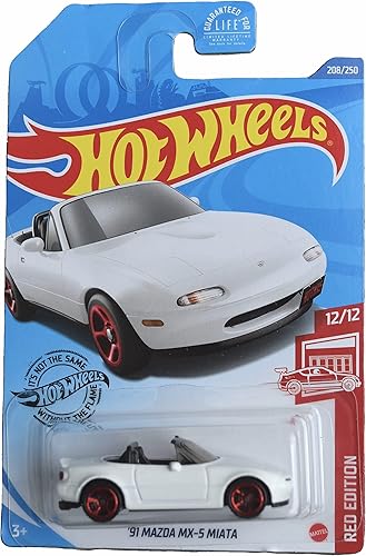 Hot Wheels Mazda MX-5 Miata '91, edición roja 12/12