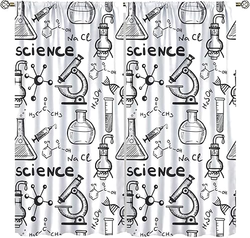 Miniatura 13 de Cortina de fórmula de matemáticas, diseño de lección de álgebra, cuaderno de lecciones, diseño de fórmula, bolsillo para barra, cortina de ventana