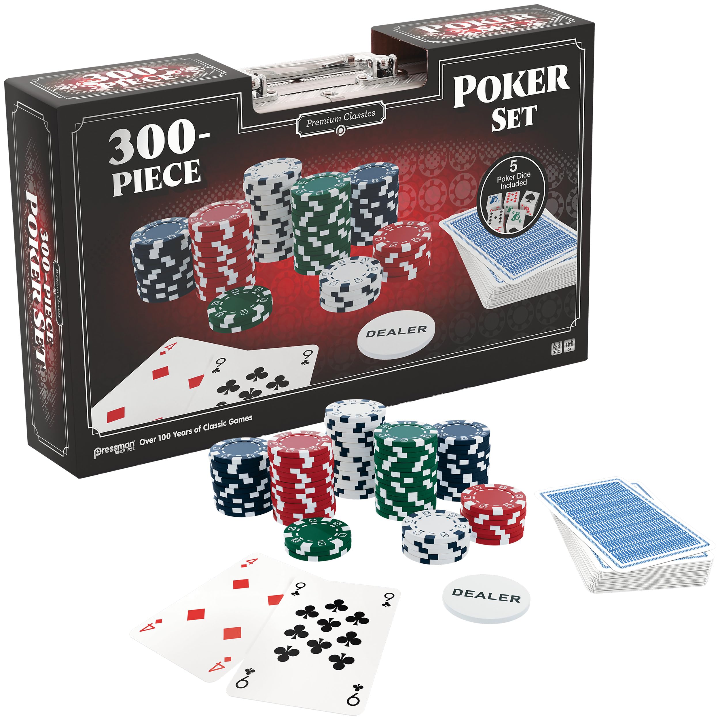 Goliath Classics 300 szt. Poker Chip Set w aluminiowej walizce