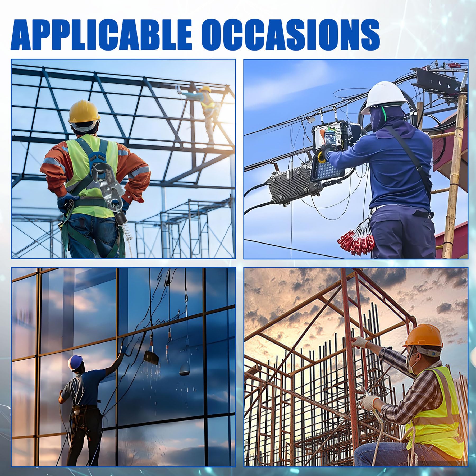 Dispositif Antichute a Rappel Automatique 10m/15m/20m (Vert, 15m)