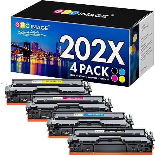 GPC Image Cartucho de tóner compatible 202X de repuesto para HP 202X 202A CF500X CF500A para usar con impresora de tóner Laserjet Pro MFP M281fdw