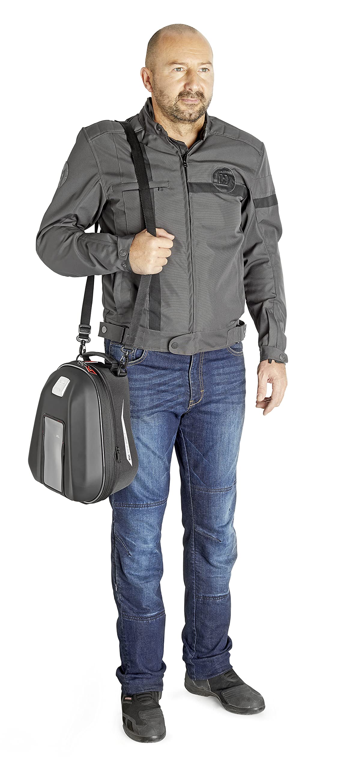 GIVI Borsello da Serbatoio ST612+ Plus Termoformato Espandibile con Porta Smartphone Da 12 a 15 Litri Nero
