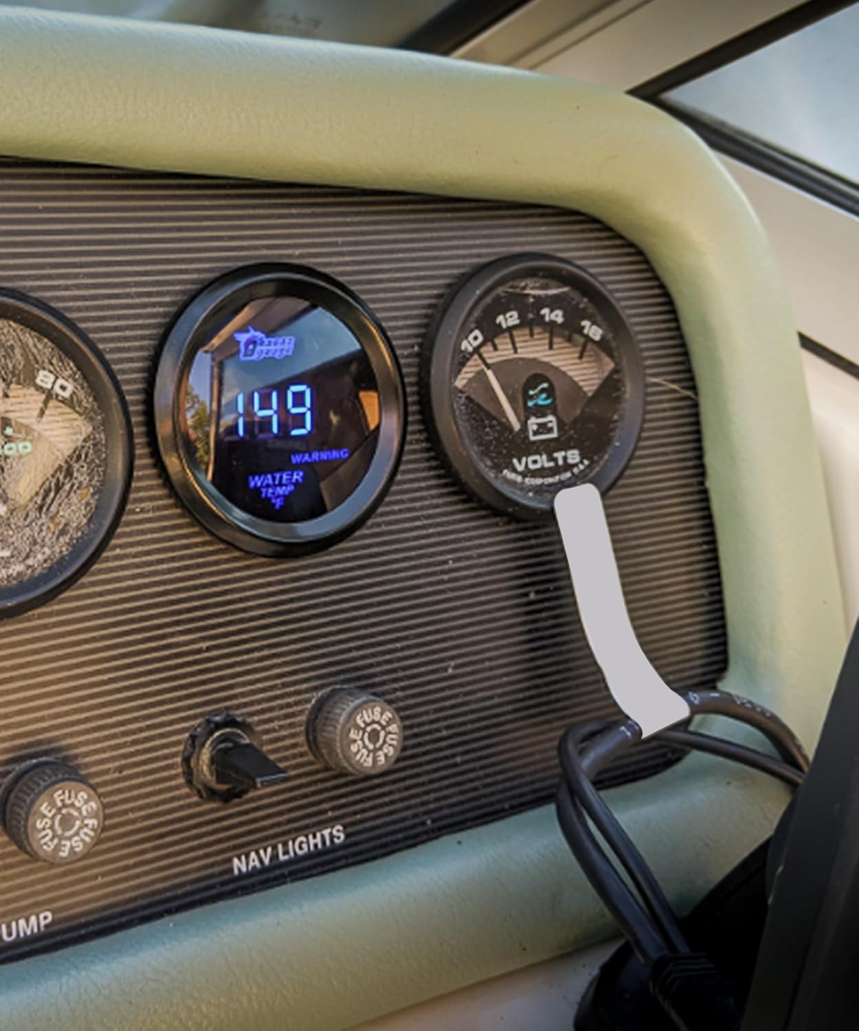 RACOONA Water Temp Gauge,Car 2" 52mm Digital Water Temp Gauge,Car Accessories Blue LED Fahrenheit F Water Temp F Gauge,Racing Water Temp Temperature Gauge for Car Truck Vehicle Automotive