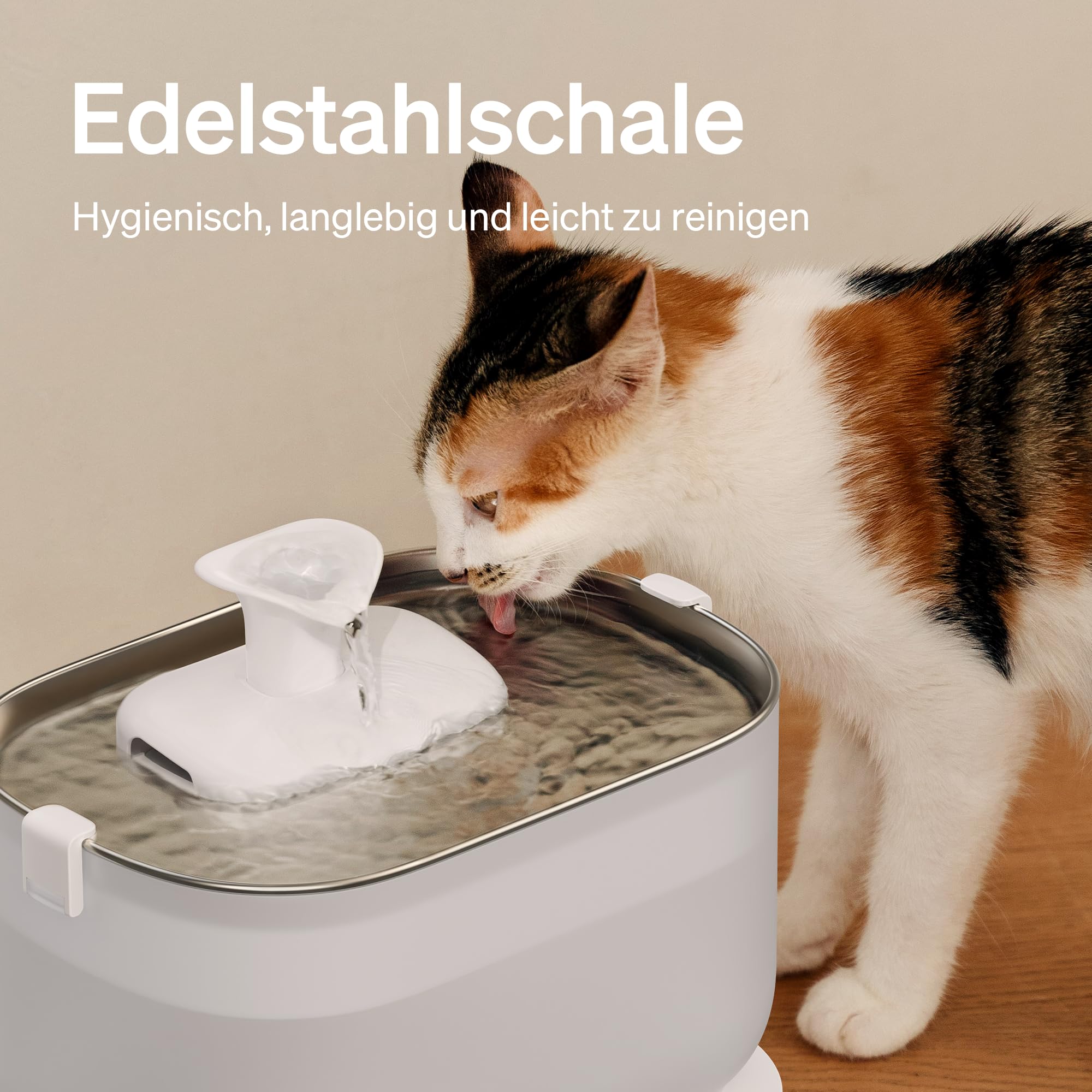 PETLIBRO Katzenbrunnen, Trinkbrunnen für Katze mit kabelloser Pumpe, 2.5L Dockstream Katzenbrunnen Edelstahl, 23dB ultraleise, 2 Trinkmodi, Einfache Reinigung, BPA-Frei Katzen Trinkbrunnen