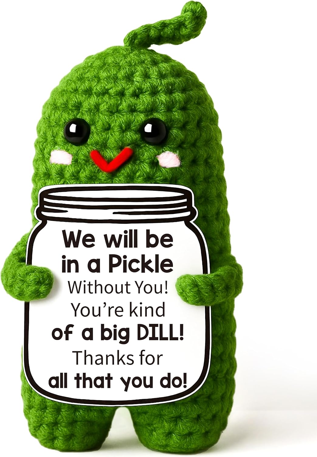 MAMAGIFTREE Birthday Gifts for Women Coworker Boss Funny Coworker Gift,Thank You Retirement Gift Emotional Support Pickle for Men Boss Cute Desk Decor