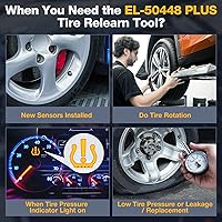 Vista 6 de KINGBOLEN EL-50448 Plus herramienta de recuperación TPMS para Ford para GM, sensor de presión de neumáticos automotriz 315/433 MHz, herramienta