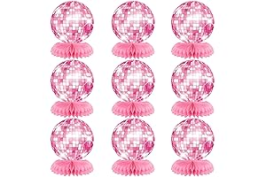Pink Table Decorations for Party - Disco Ball Centerpieces