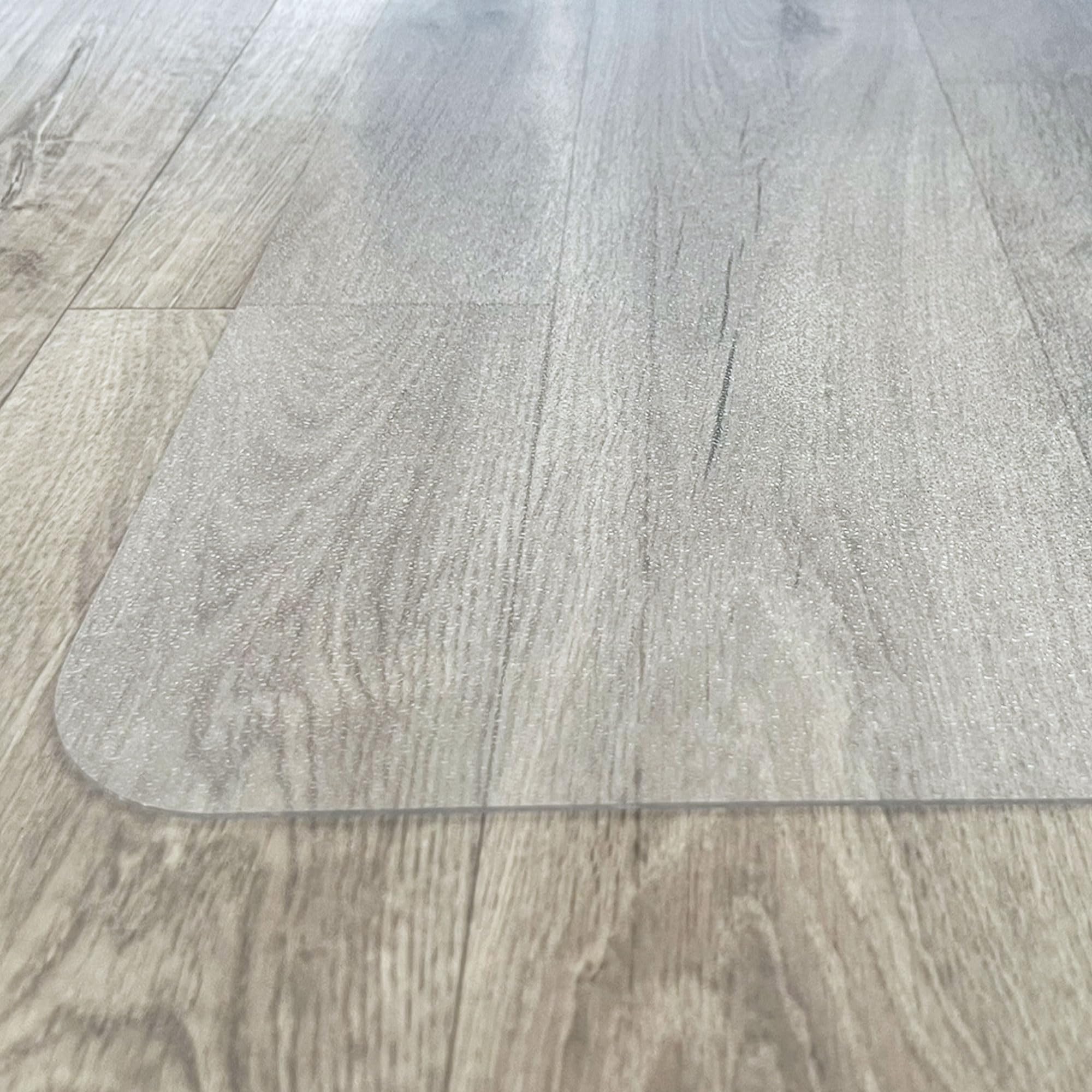 Marvelux Große Umweltfreundliche Bodenschutzmatte für Hartböden 116 x 150cm, Eco-Friendly Rechteckige Bürostuhlmatte aus Enhanced Polymer, Transparente Schreibtischstuhlunterlage für unter Bürostühle