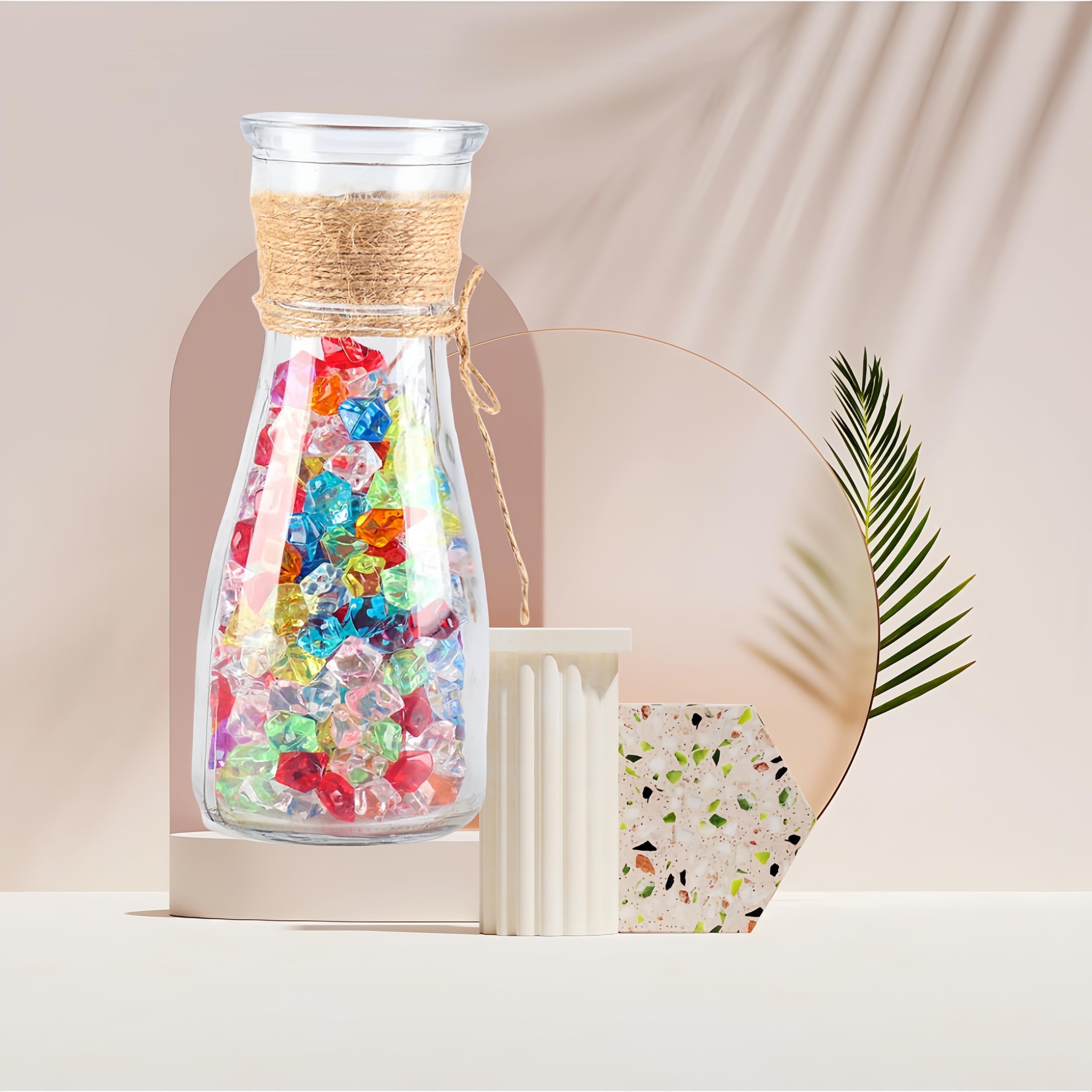 Amazon.co.jp: 1000個ースアクリルクリスタルアイスロック着色された