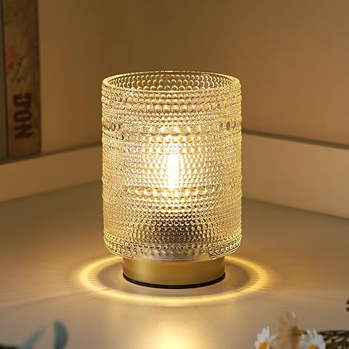 Lámpara estética decorativa de estante con temporizador para decoración de mesita de noche, mesa de café, estantería, pequeñas lámparas inalámbricas