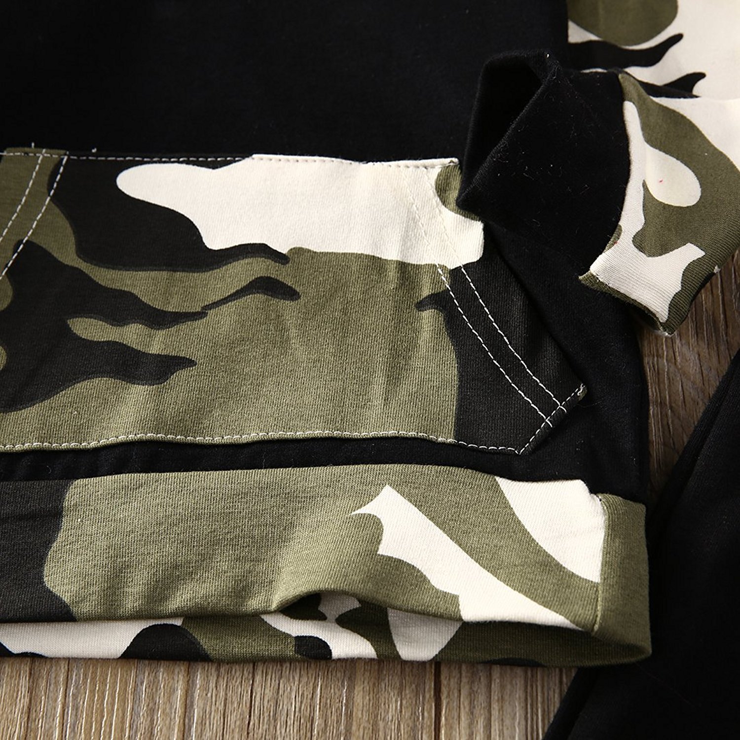Legendeiu Kleinkind Baby Junge Camo Kleidung Set Langarm Hoodie Leggings Set Kleinkind 2 Stück Outfit （0-3T） (Camo, (6-12Monate))