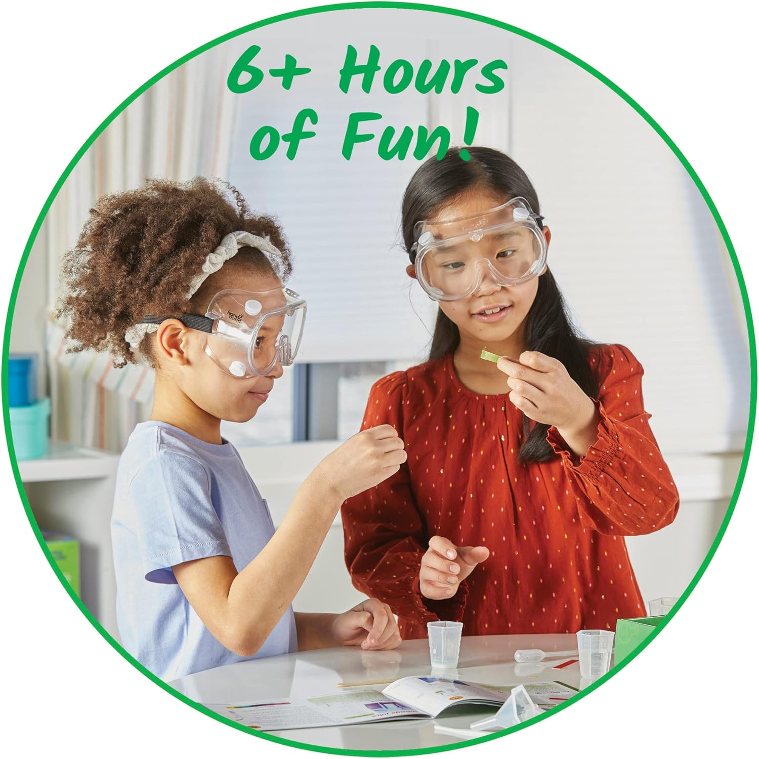 hand2mind Kickoff to Chemistry Science Lab Kit, Color Chemistry, DIY Lava Lamp Kit, Rock Candy Science, Grow Your Own Crystals, Explore Acids and Bases, STEM Kits for Kids, At Home Science Experiments