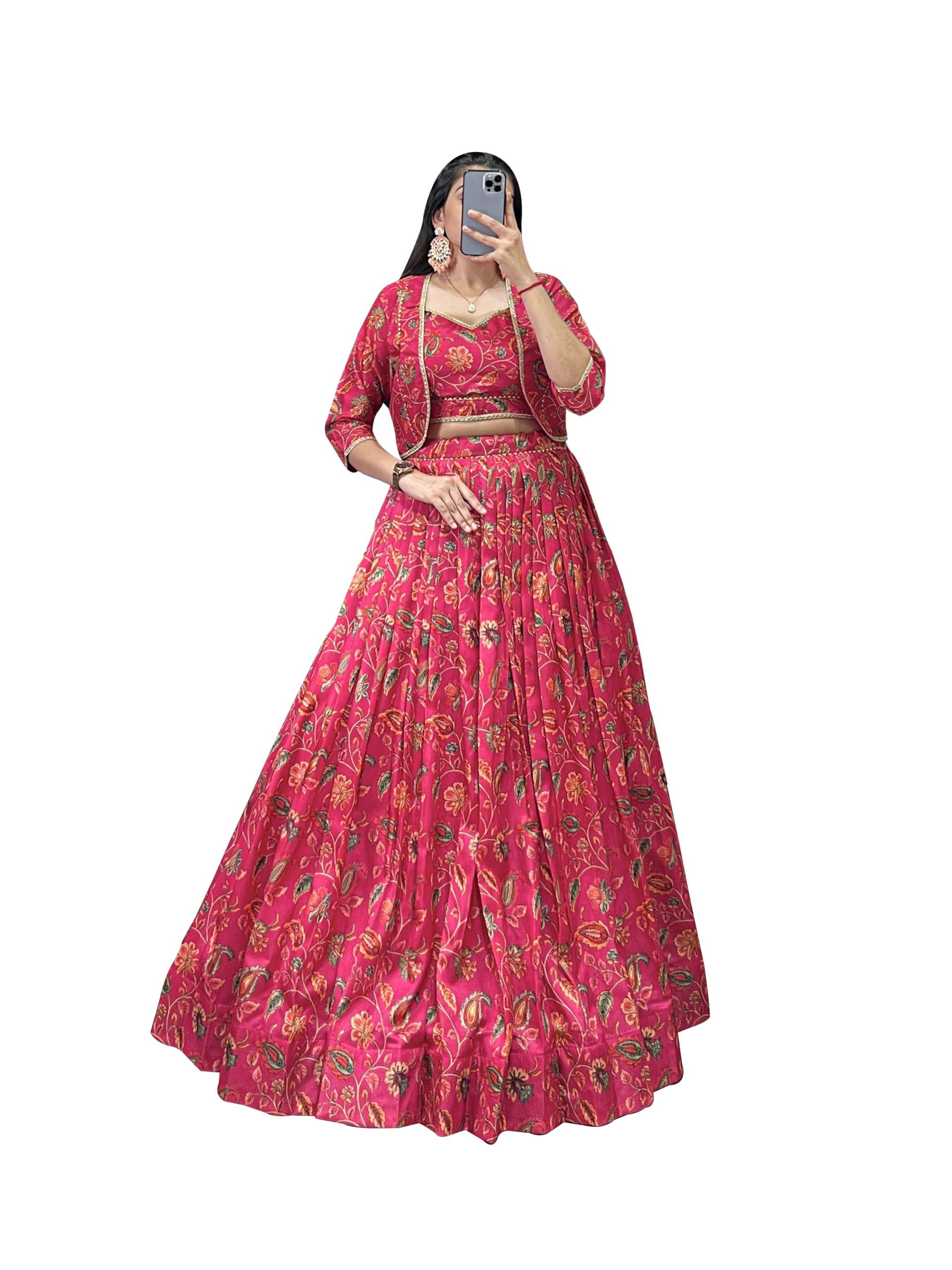 Women's Tussar silk with Floral Print