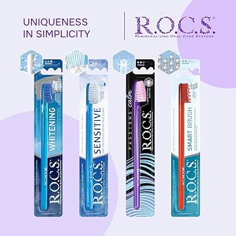 ROCS Toothbrush Black Edition (Asorti, 1 Piece)