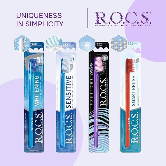 ROCS Toothbrush Black Edition (Asorti, 1 Piece)