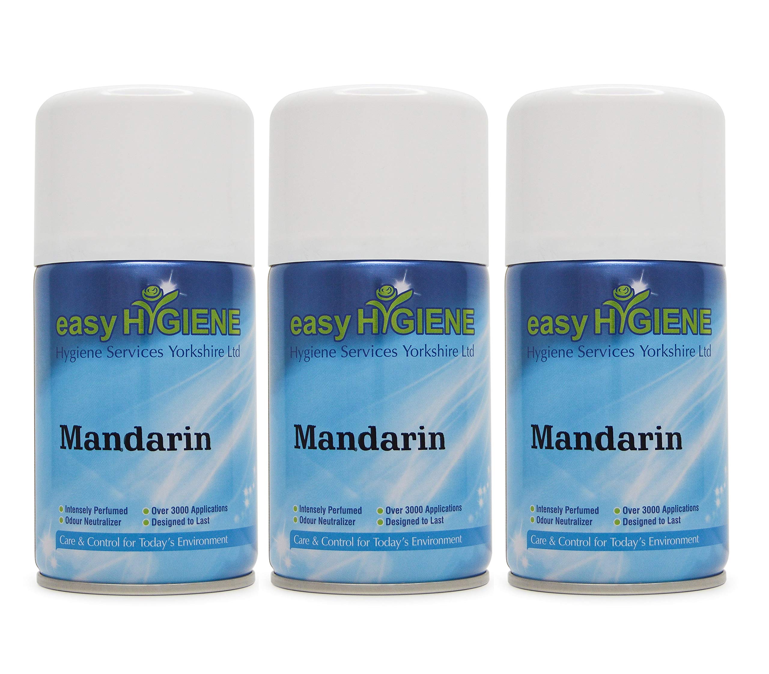 easy HYGIENE 3 Automatic Air Freshener Dispenser Refills SAMPLE CASE Mandarin Scent Cans