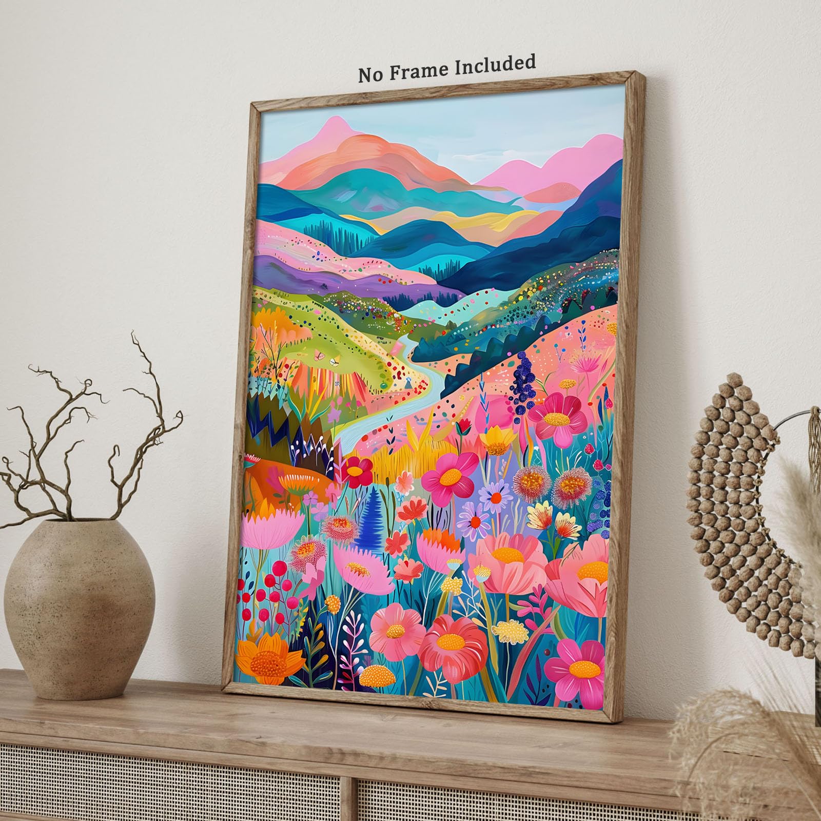 Amazon.com: Colorful Mountain Wall Art Abstract Mountain