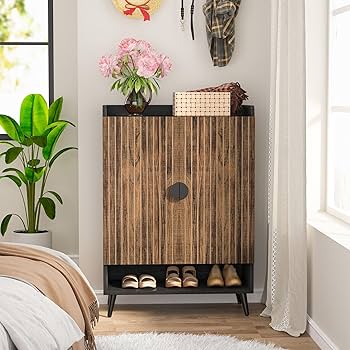 Amazon.com: Tribesigns Shoe Cabinet with Doors, 7-Tier Shoe