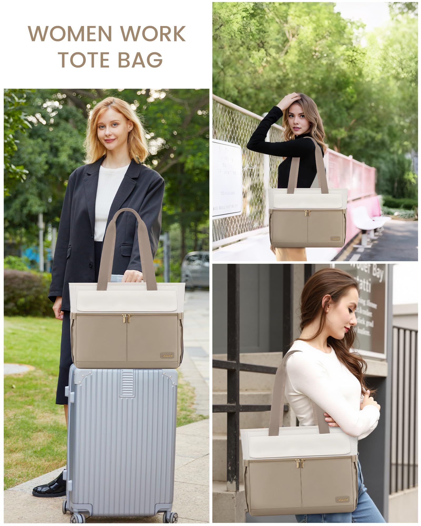 LOVEVOOK Borsa tote per laptop da donna
