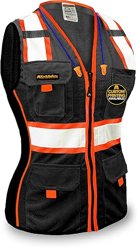 Miniatura 1 de KwikSafety - Charlotte, NC - Multi Color Safety Vest for Women, High Visibility Reflective Strips Premium ANSI Class Unrated