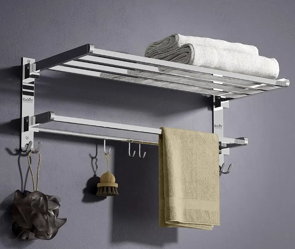 Gloxy Stainless Steel Folding Towel Rack