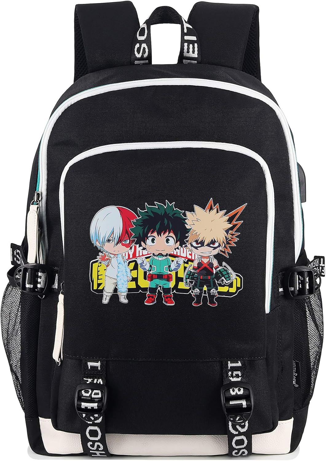New Deal Roffatide Anime My Hero Academia Backpack Printed College School Bag Laptop Backpack with USB Charging Port & Headphone Port Limited Discount Roffatide Anime My Hero Academia Backpack Printed College School Bag Laptop Backpack with USB Charging Port & Headphone Port