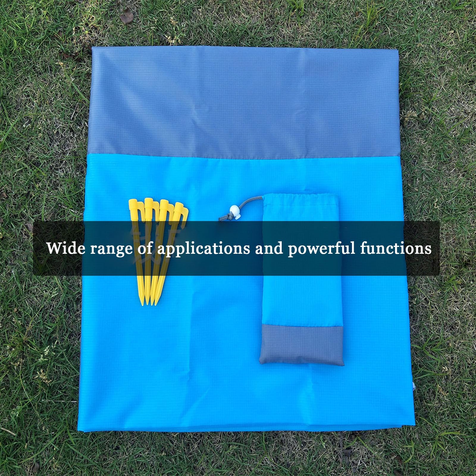 Telo Da Picnic Antisabbia Sottile - XXL 210x230 Cm Per Spiaggia, Prato E Campeggio | Design Mandala, Leggero E Facile Da Trasportare