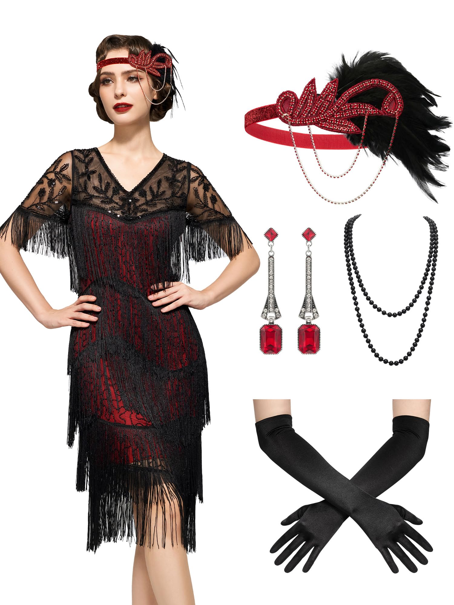 open lace back dress Red Ribbed Maxi Dress main image 0