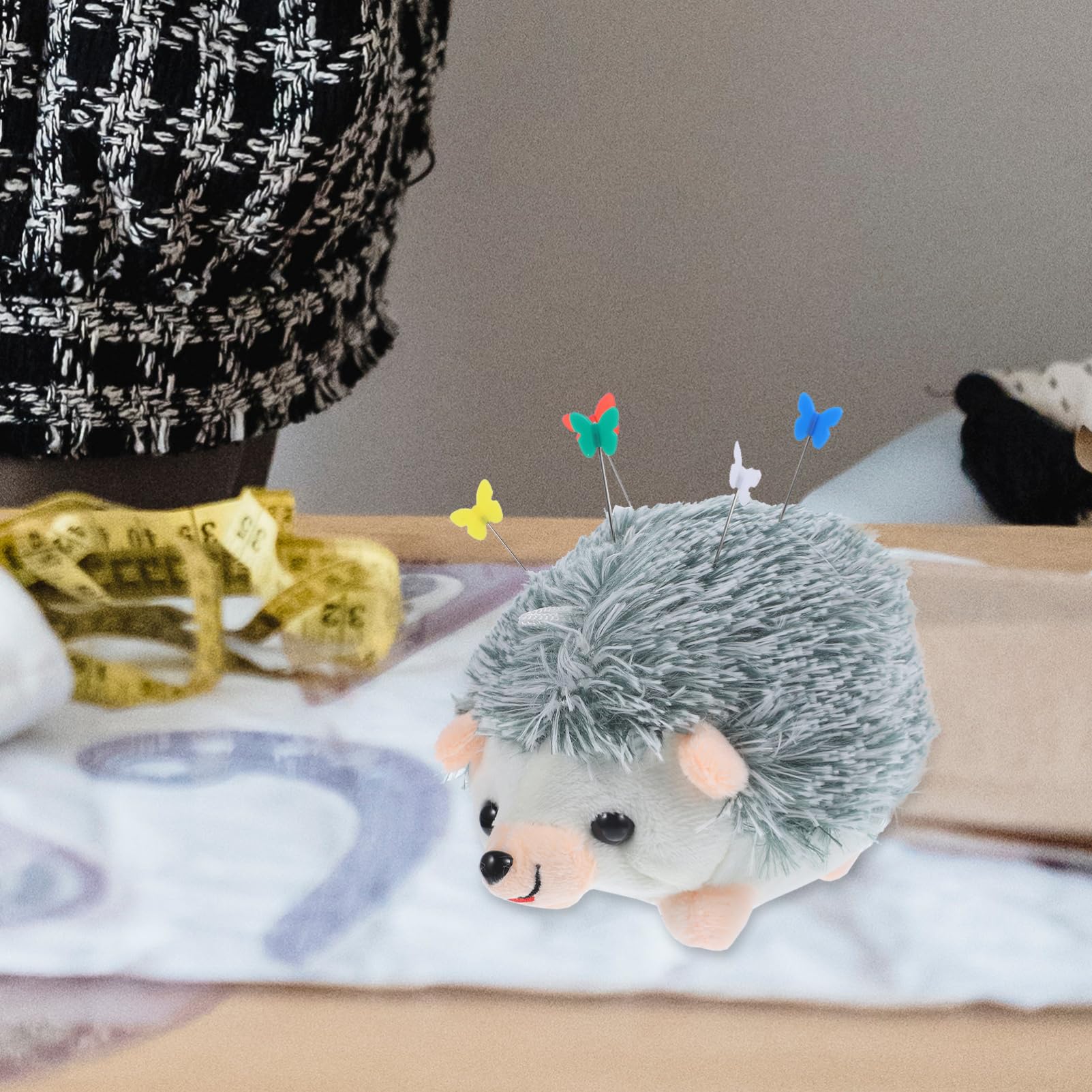 STOBOK 5 Sätze Igel-nadeltasche Nadelkissen Zum Nähen Niedlich Pin-Organizer Entzückendes Nadelkissen Stickerei-nadelkissen Nähnadeln DIY Nadelkissen Handgelenkkissen Zum Nähen Plüsch