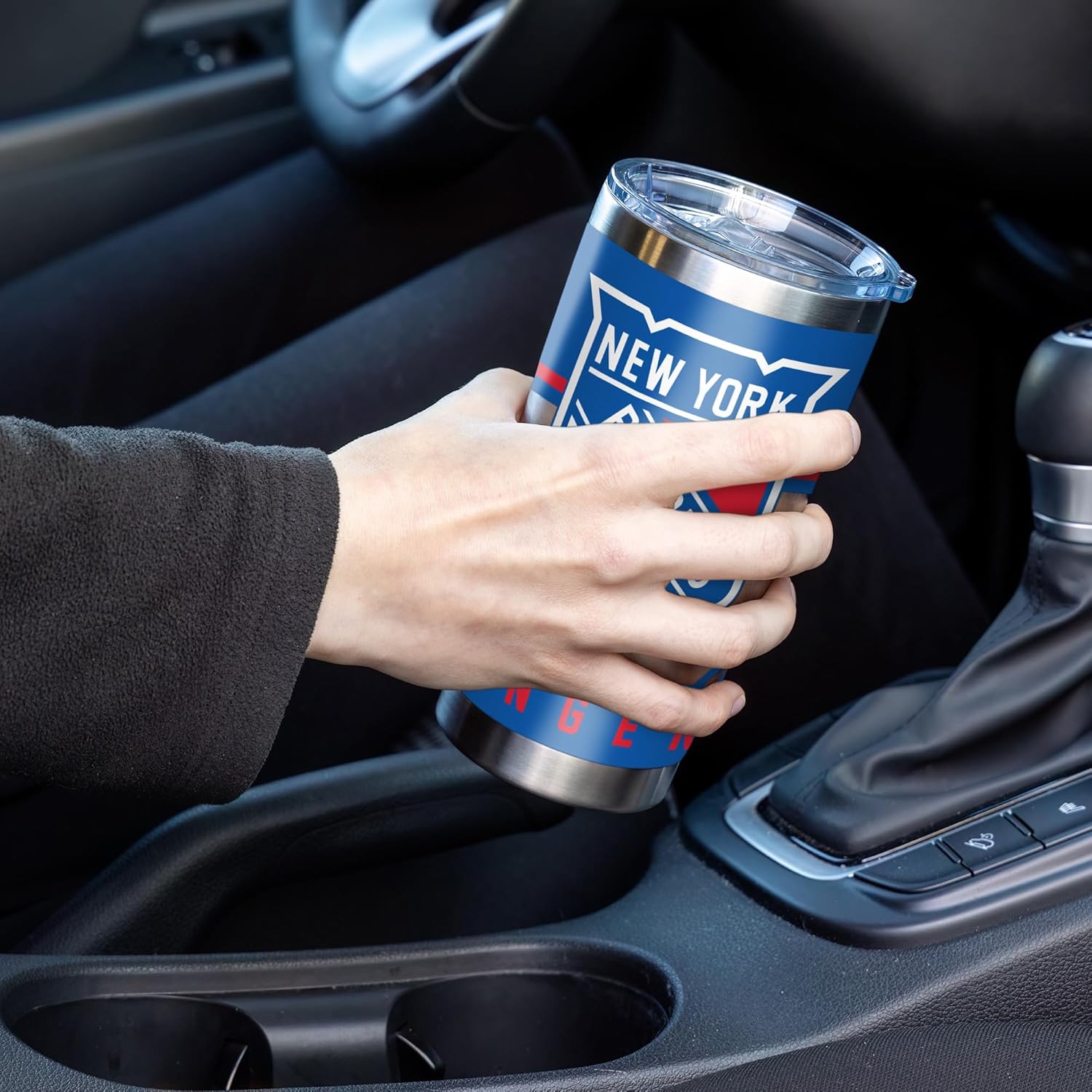 Rico Industries NHL Hockey 20oz Stainless Steel Tumbler with Lid - Great for Coffee, Tea, Water or Cocktails - Image 3