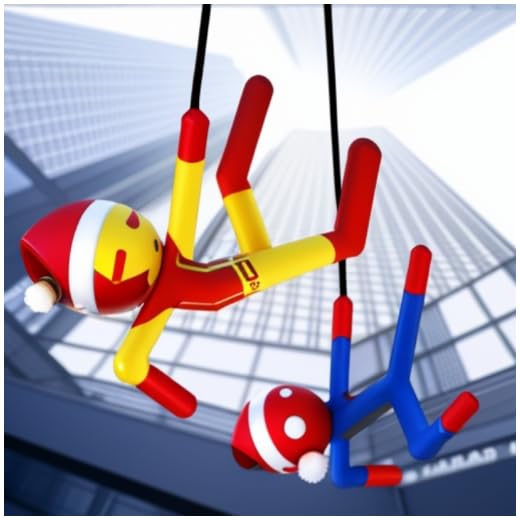 gancho de super-herói stickman - jogos de salto de balanço de herói de corda de aranha super stickman