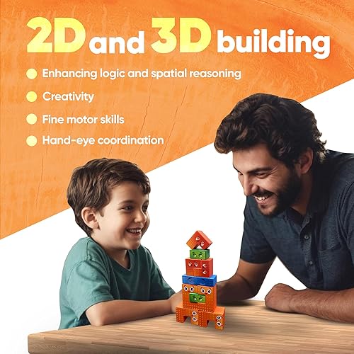 Miniatura 3 de CLOUDS TOYS EmotiBlocks - Rompecabezas de bloques de madera, gruesos y duraderos con imágenes de emociones coloridas, juguete educativo Montessori