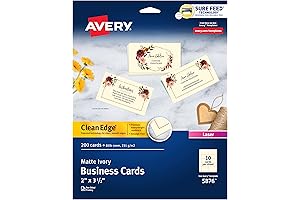 Avery PrintableIvory Business Cards 2 x 3.5 (5871)