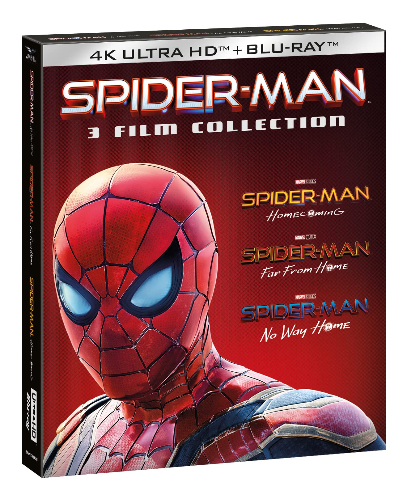 Cofanetto Spider-Man Home Collection 1-3 - 4K ( 3 Blu-ray 4K Ultra-HD+ 3 Blu-ray Hd ) Slipcase + Card Nobilitata (6 Blu Ray)