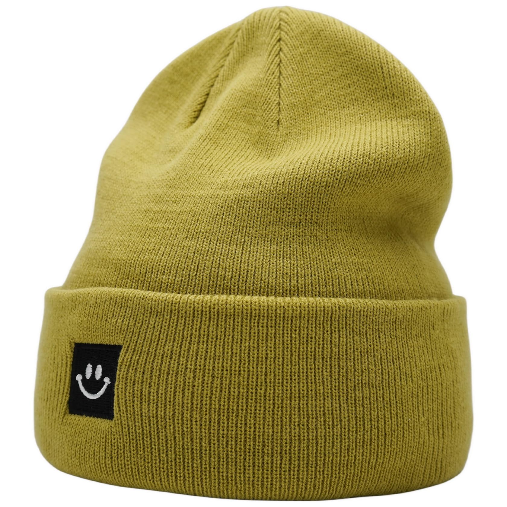 55cube Unisex Winter Beanie Hats Warm Thick Knit Cuffed Skullcaps