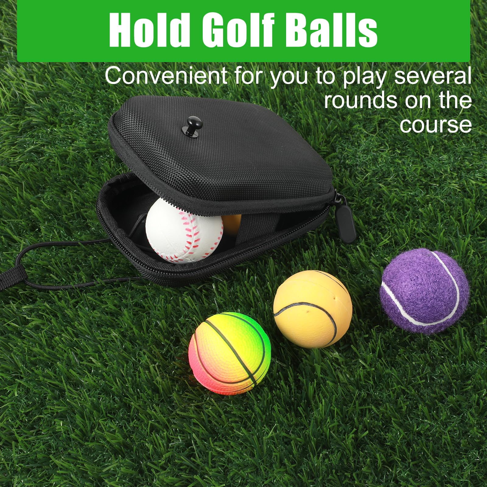 Coque rigide universelle pour télémètre de golf - Housse de protection en EVA pour la plupart des télémètres - Noir