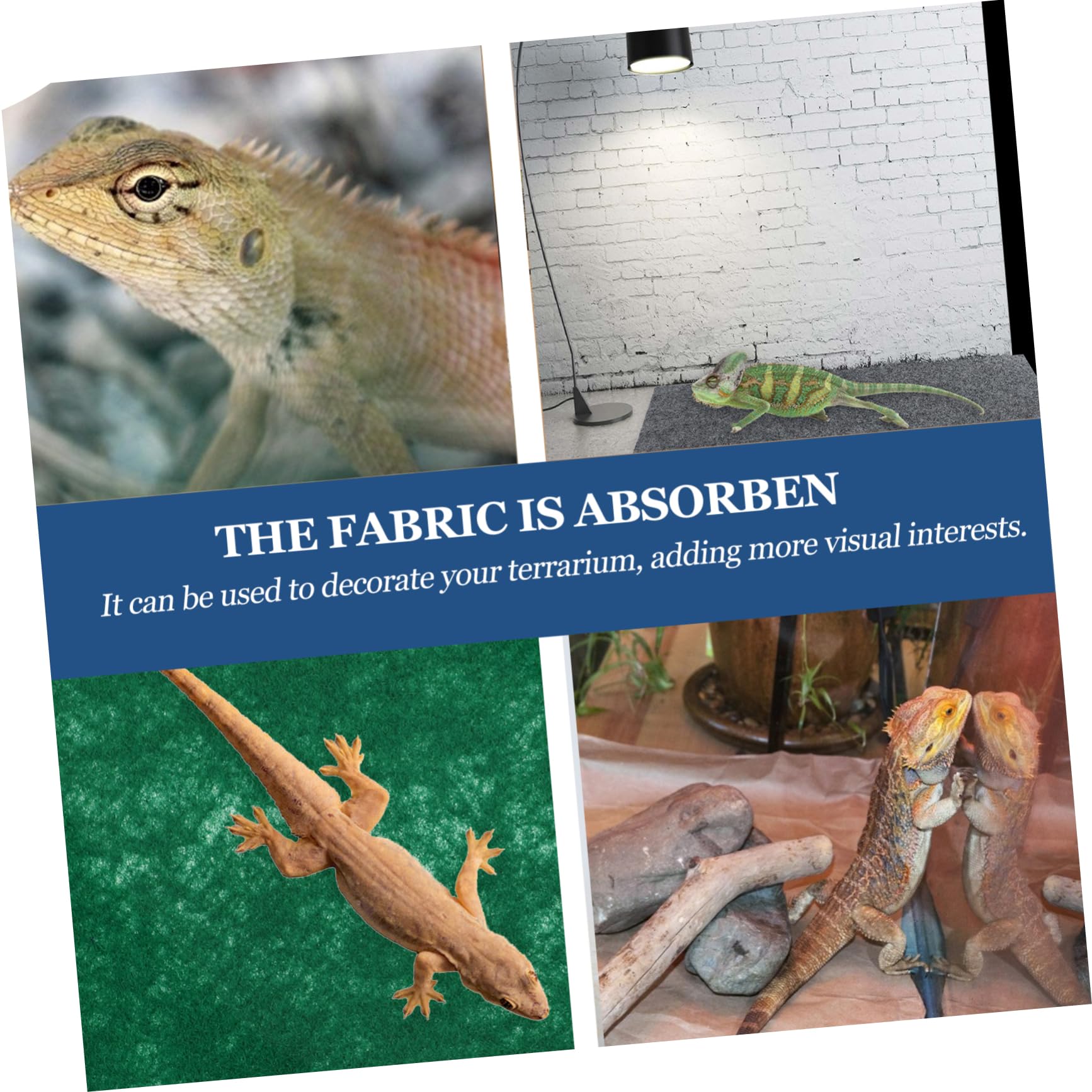 8stücke Reptile Teppich wasserdichte Und Saugfähige Unterlage Für Terrarien Für Schildkröten Eidechsen Schlangen Und Geckos