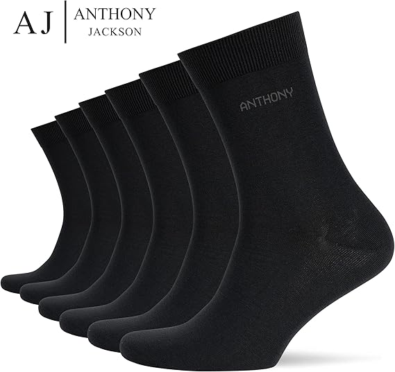 Anthony Jackson 6 Çift Kutulu BAMBU Premium Klasik Erkek Çorap